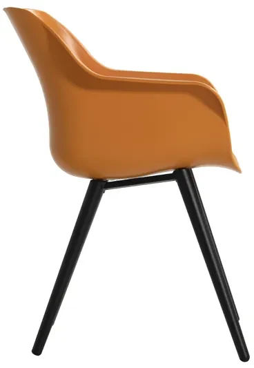 Hartman Sophie Studio dining armstoel - Indian Orange - Alu poot