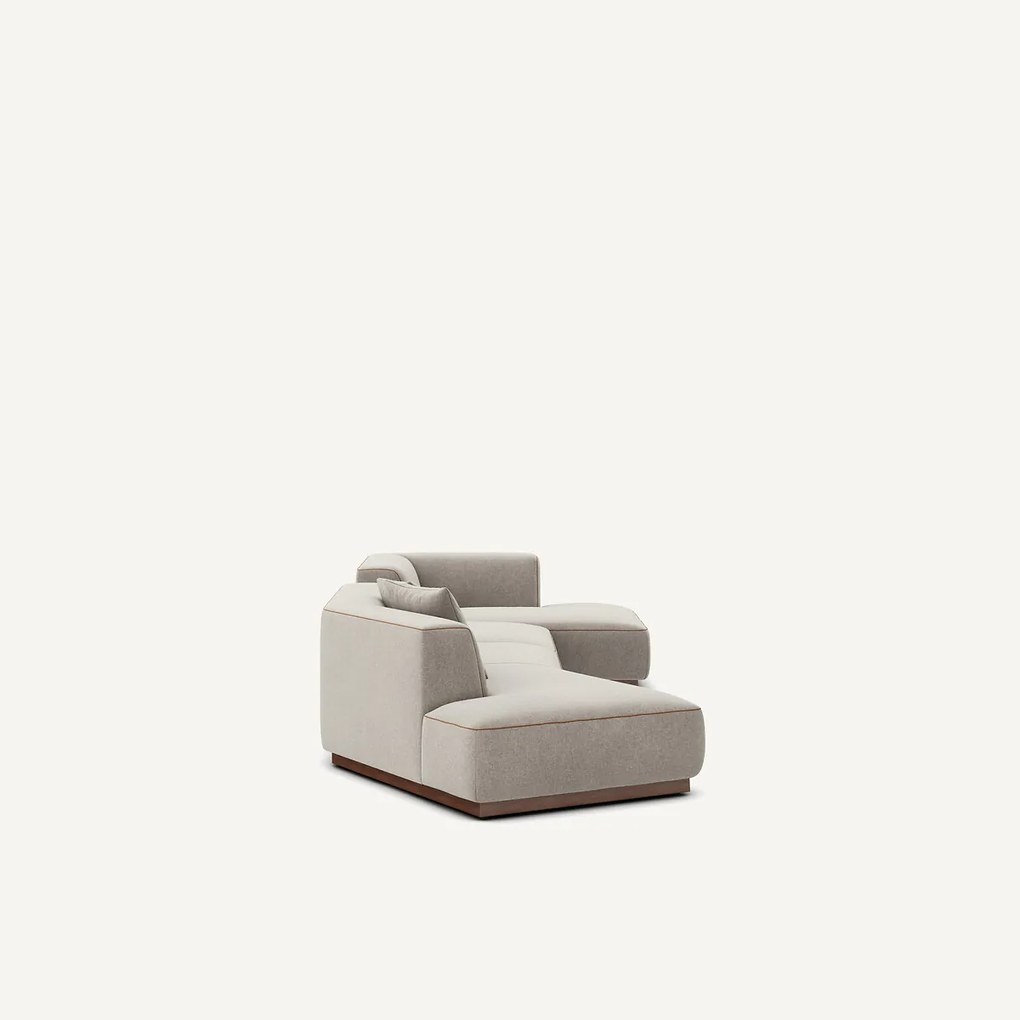 Open hoekbank rechts XL chenille fluweel, Jacopo