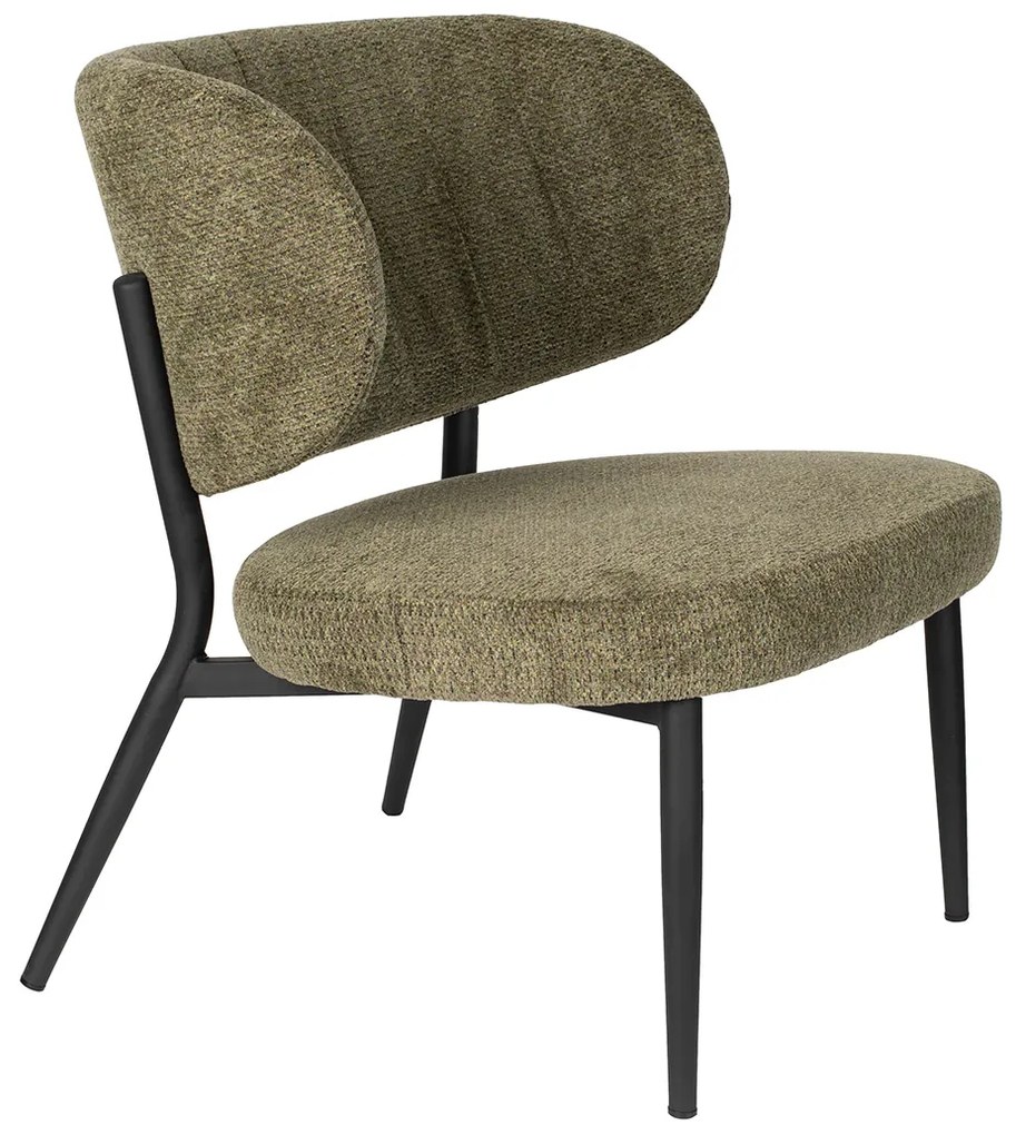 Groene Fauteuil Met Ronde Rugleuning