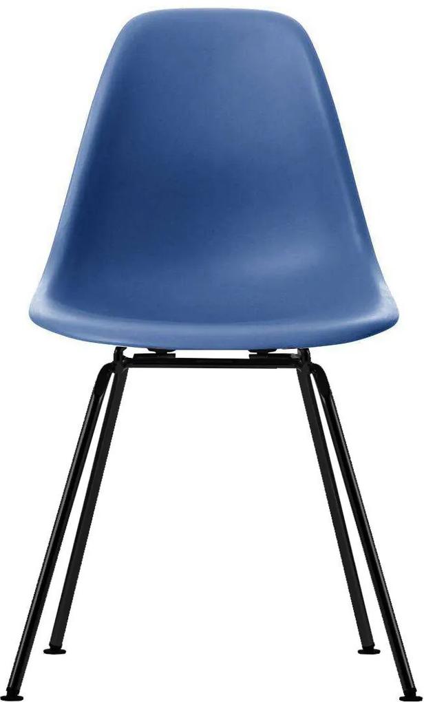 Vitra DSX stoel kuip navy blue onderstel zwart gepoedercoat