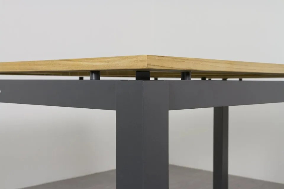 Hartman Napoli/Sonata verstelbare tuinset 160x90 cm. - Aluminium/Teak