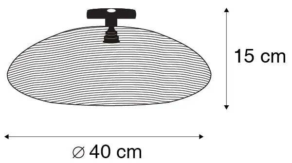 Oosterse plafondlamp goud 40 cm - GlanOosters E27 rond Binnenverlichting Lamp