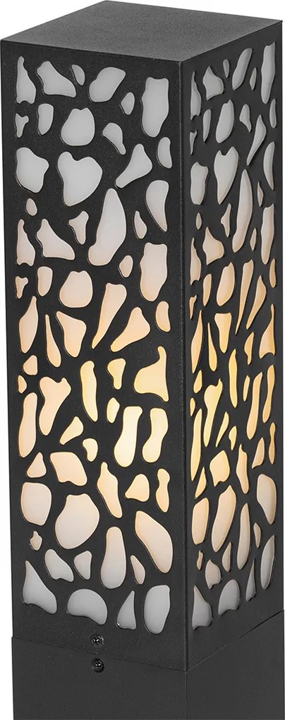 Modern buiten paaltje zwart 90 cm IP44 - Nicole