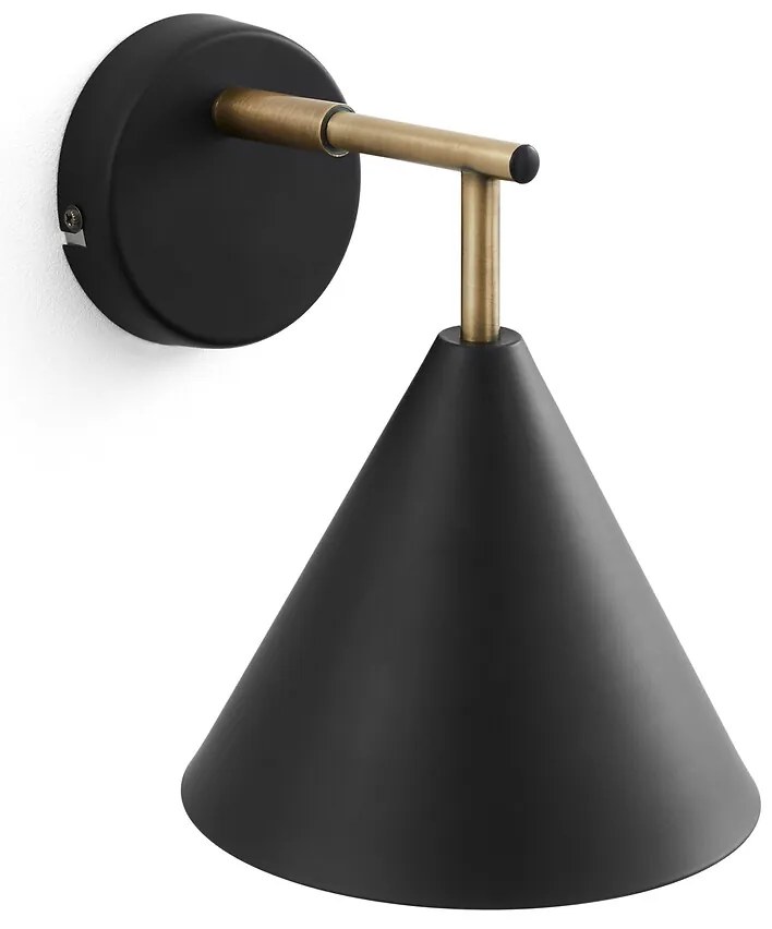 Richtbare wandlamp in smeedijzer, Hiba