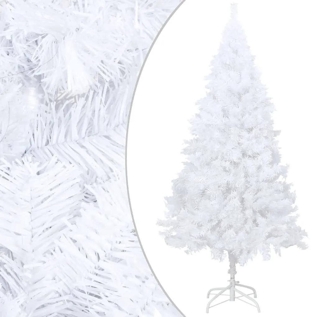 vidaXL Kunstkerstboom met LED's en dikke takken 120 cm wit
