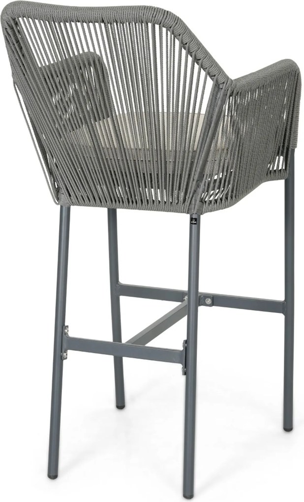 Barset 4 personen 150 cm Rope Grijs De Laan Projects