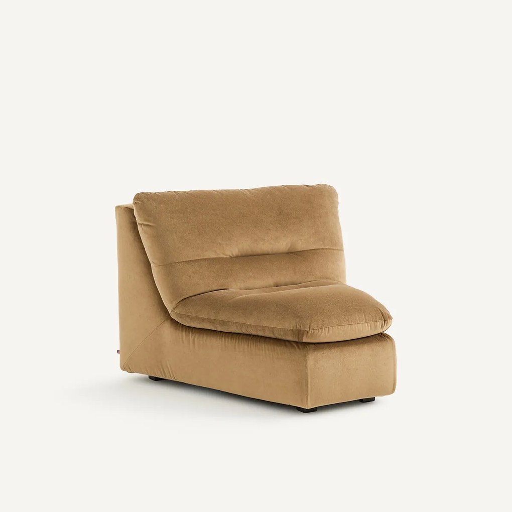 Modulaire hoek in linnen fluweel, GIULIANO