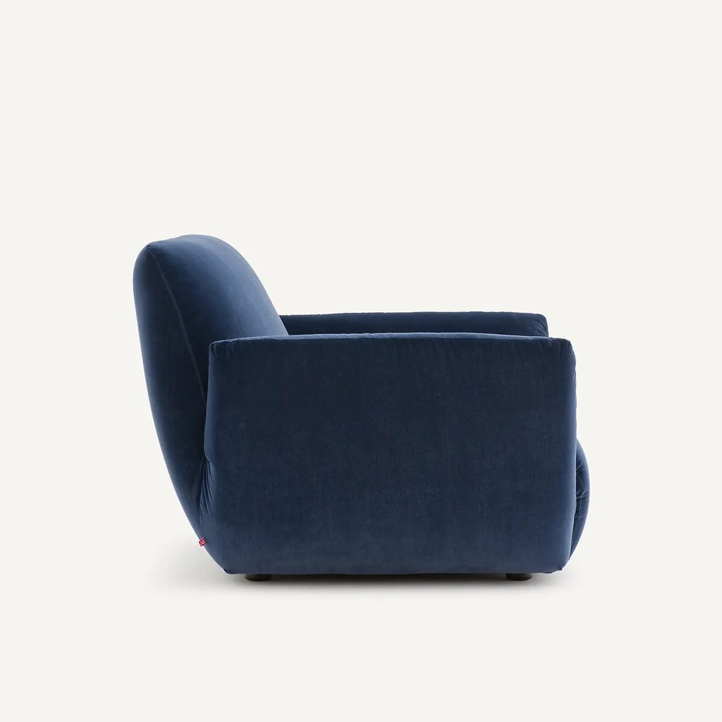Fauteuil in fluweel, Spogano