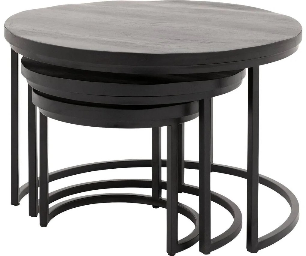 Goossens Salontafel Jelle Xl, Set van 3