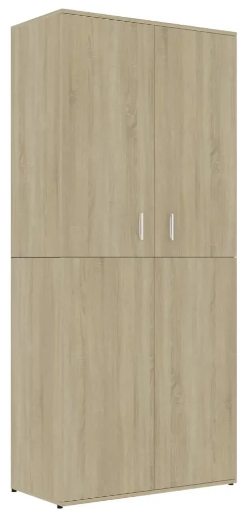 vidaXL Schoenenkast 80x39x178 cm spaanplaat sonoma eikenkleurig