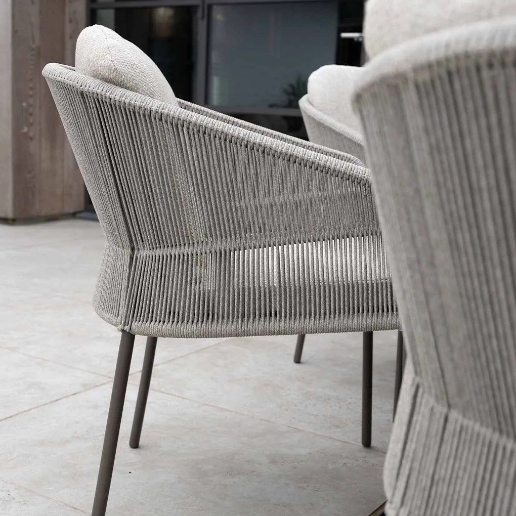 4 Seasons Florence dining chair terre with 2 cushions