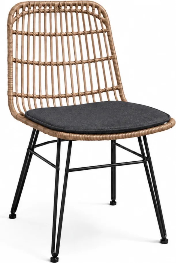 The Outsider Rotan Stoel - Eivissa - Wicker - Antraciet - The Outsider