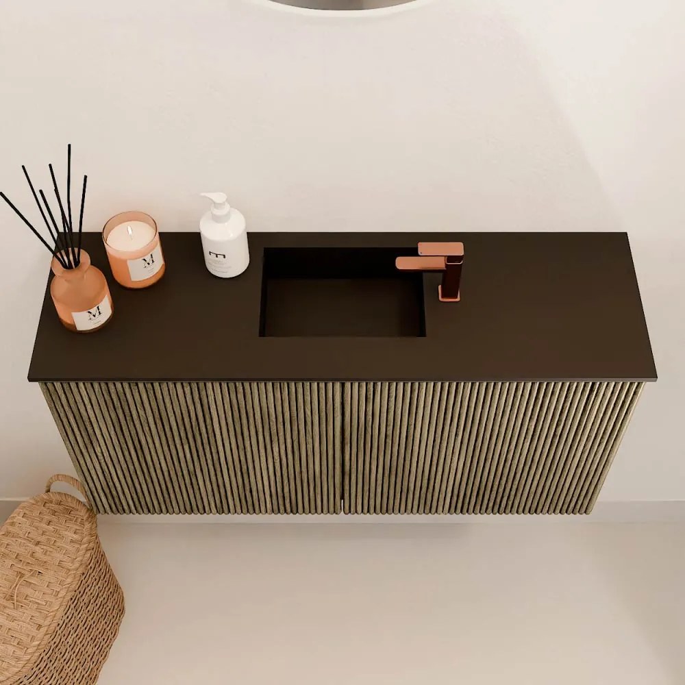 Mondiaz Joya 80cm toiletmeubel dusk met wastafel faye midden 1 kraangat urban