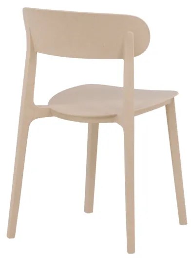 Jörn Eetkamerstoel - Jessica  - Beige - Kunststof - Jörn