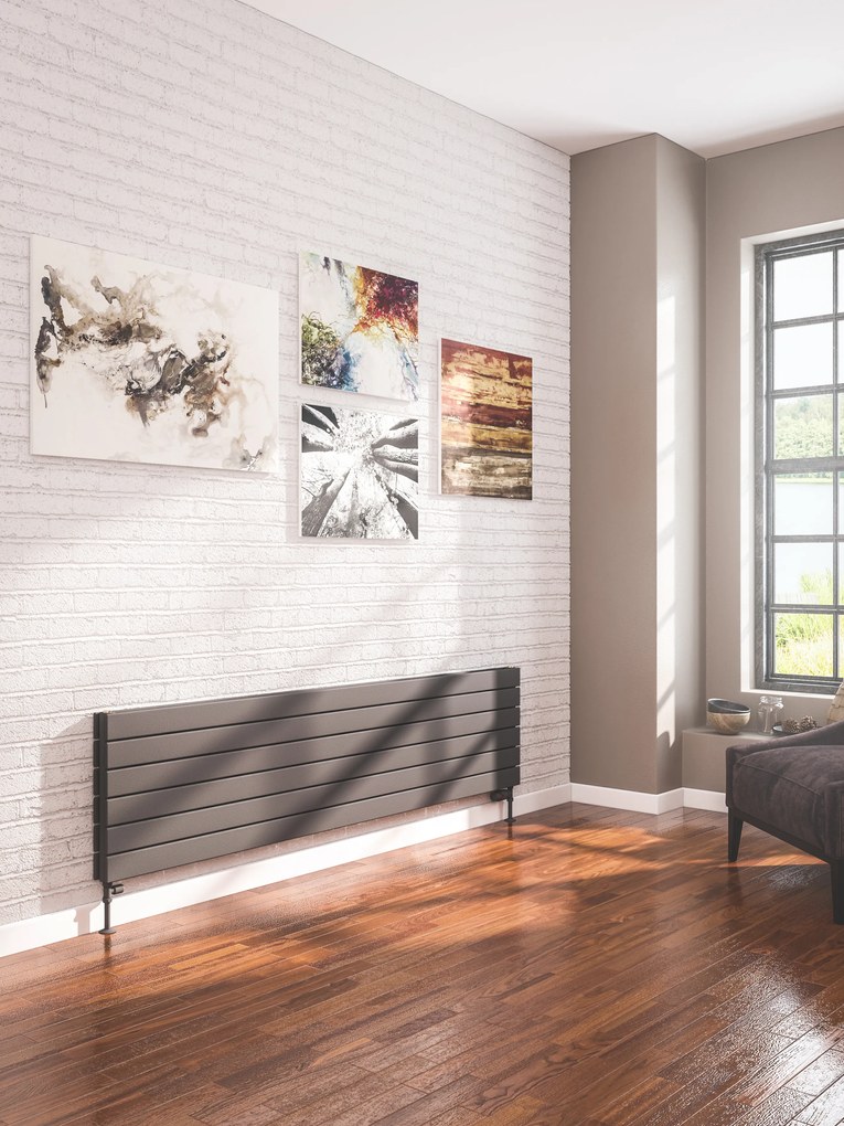 Eastbrook Addington type 20 radiator 45x180cm staal 1595W antraciet