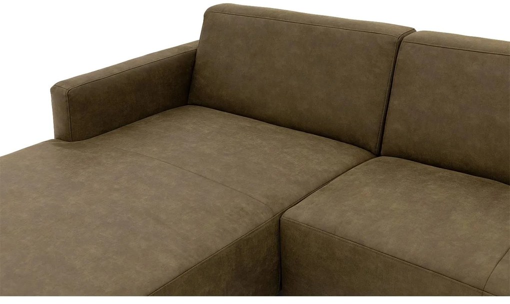 Goossens Key West groen, micro leer, 2-zits, modern design