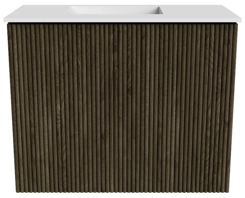 Mondiaz Joya 50cm toiletmeubel shadow met wastafel faye links 1 kraangat talc