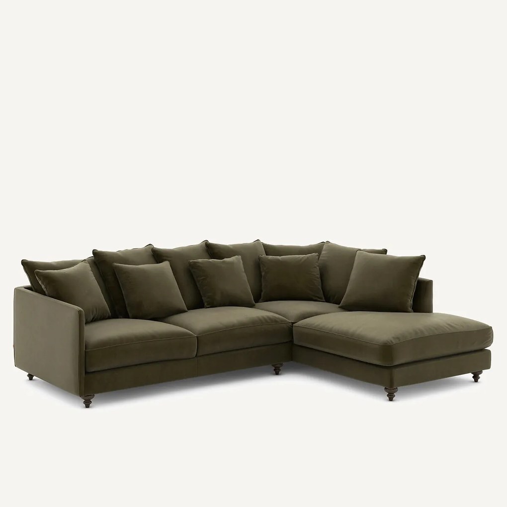 Fluwelen hoekslaapbank, Lazare