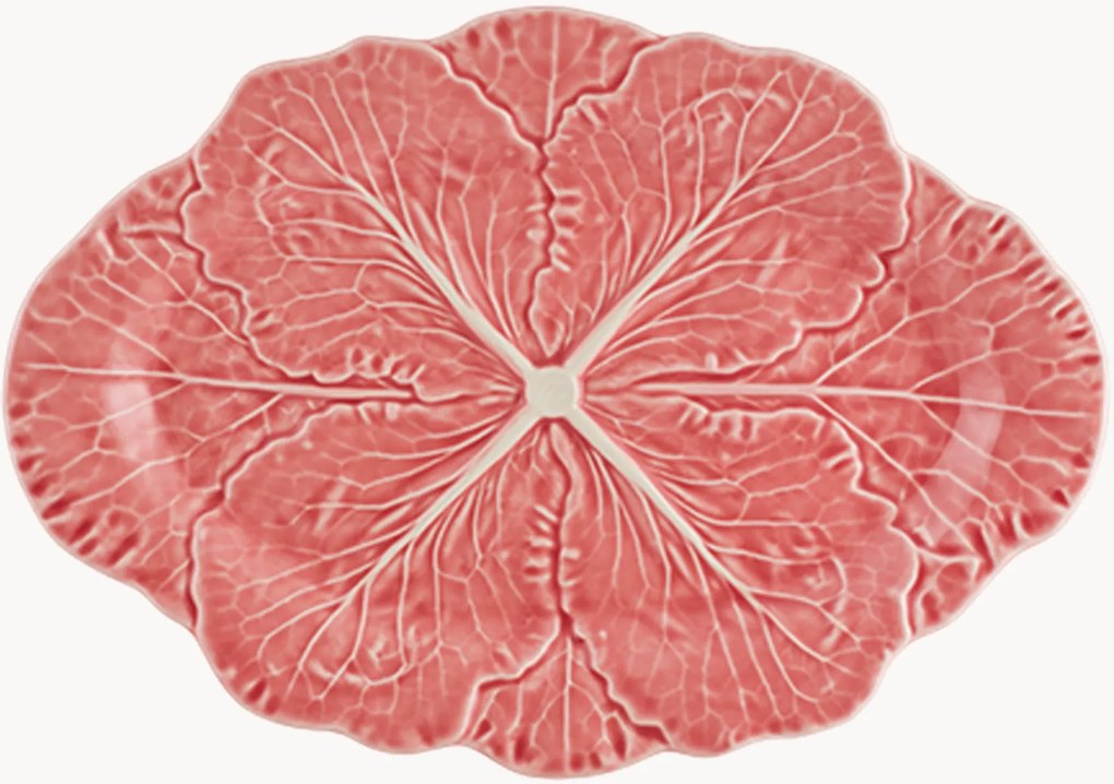 Serveerplateaus Cabbage van keramiek, 2-delig