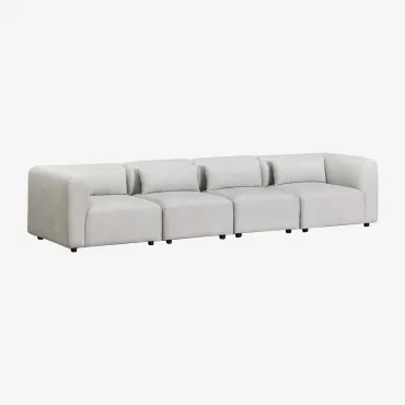 4-delige Modulaire Bank Fogler Stof Lichtgrijze - Sklum