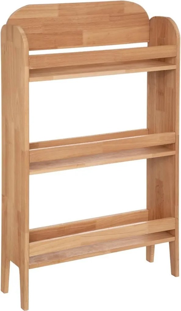 Atmosphera Robin Kinderboekenkast - Heveahout - 3 Etages - 58,5 x 18,5 x 100 cm