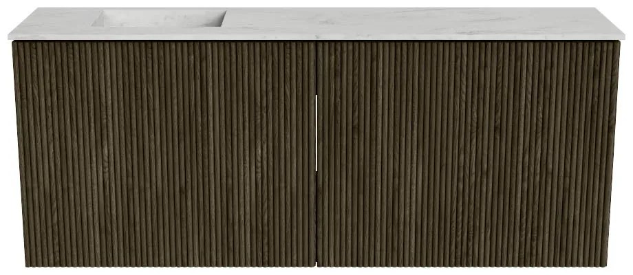 Mondiaz Joya DLux 100cm toiletmeubel shadow met wastafel faye links 1 kraangat opalo