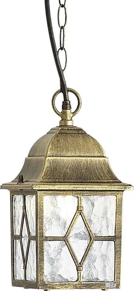 Klassieke hanglamp antiek goud IP23 - London