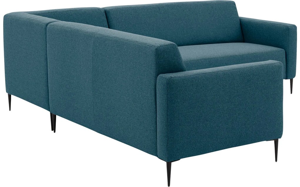 Goossens Key West blauw, stof, 2,5-zits, modern design