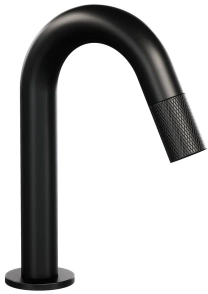 BRAUER Black Carving Fonteinkraan - opbouw - 12.1cm uitloop - Zwart mat 5-S-321