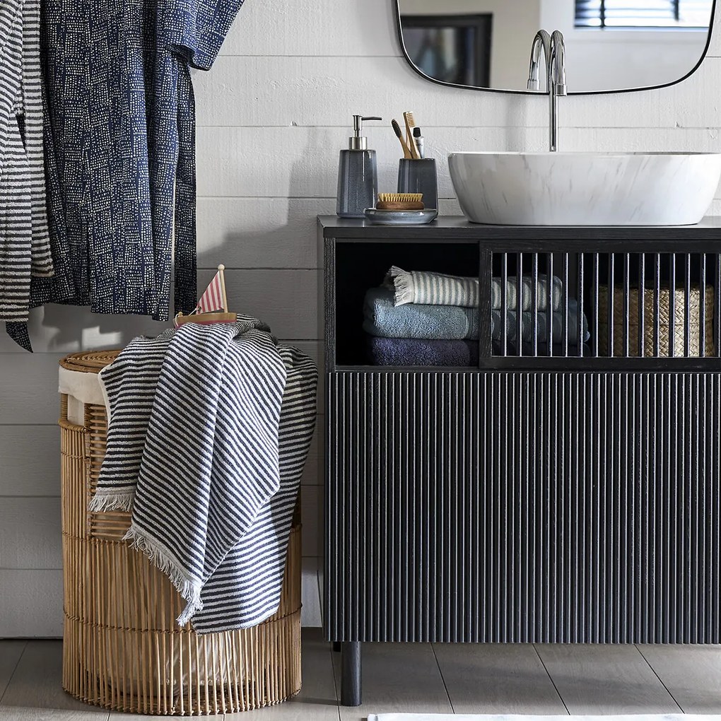 Gestreepte handdoek in badstof Malo 500 g/m2