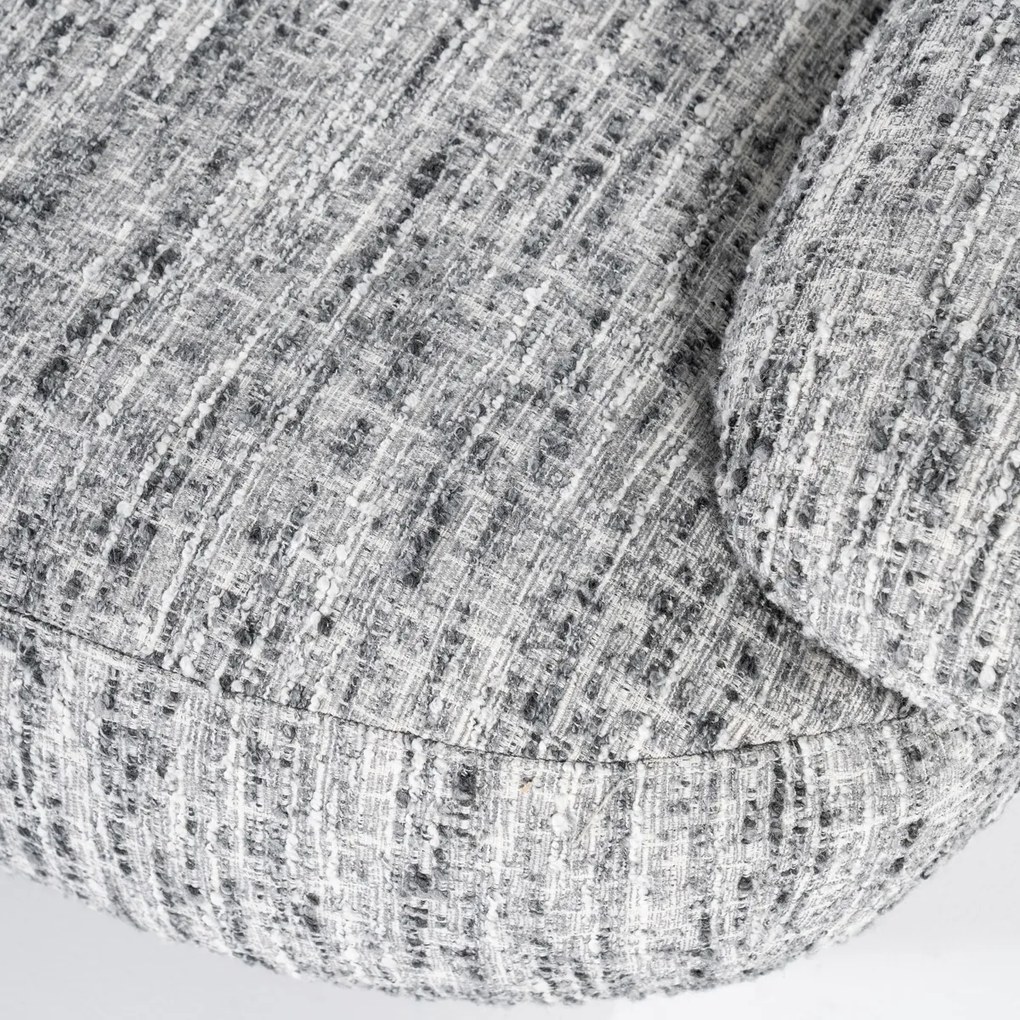 Design Fauteuil Zwart Wit Stof
