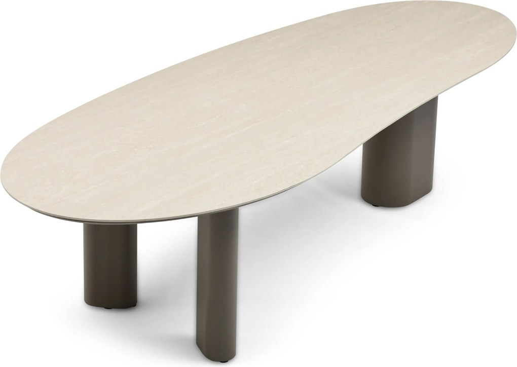 Tuinset 8 personen 300 cm Aluminium Taupe Apple Bee Pine