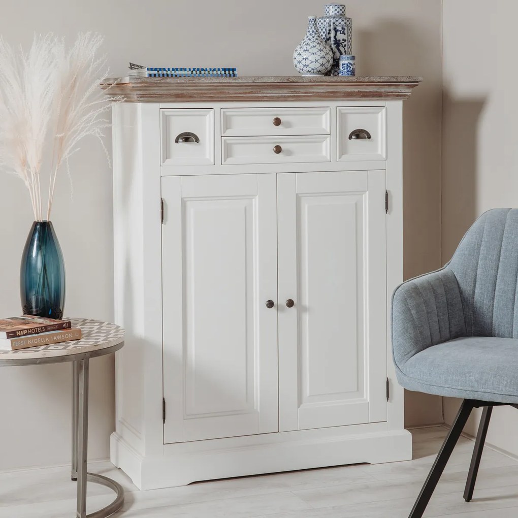 Meidenkast Wit Hout - 100x40x128cm.