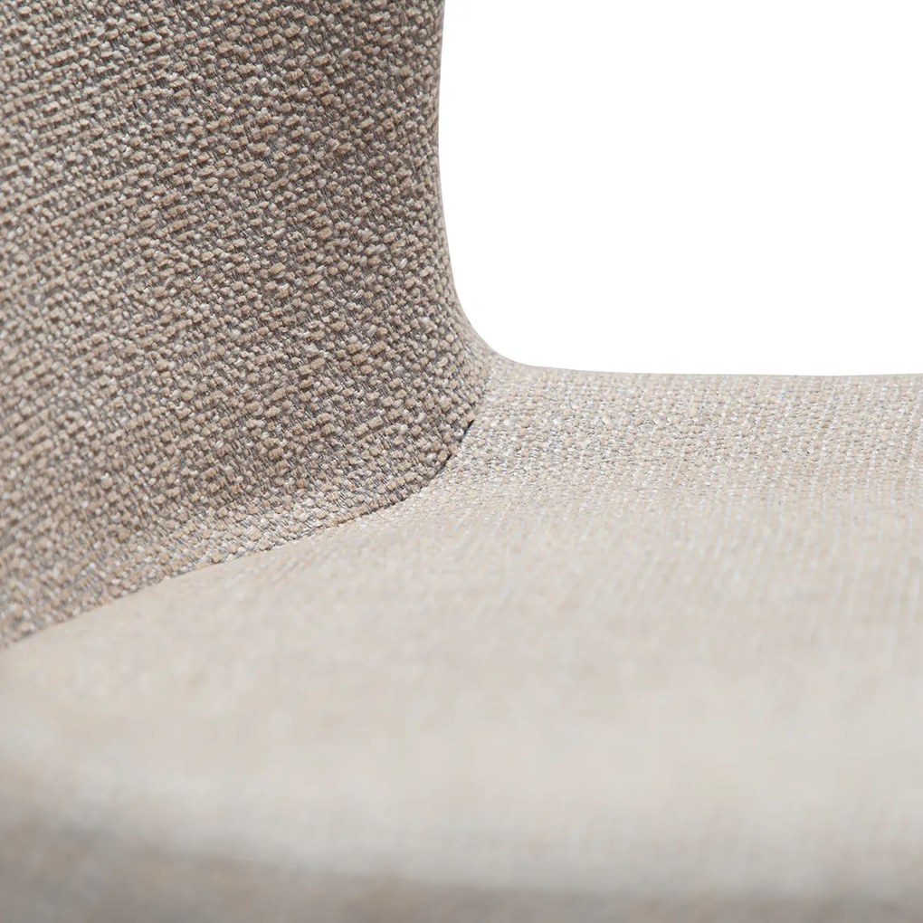 Dan-Form Glam Luxe Eetkamerstoel Boucle Cashmere Ton-sur-ton
