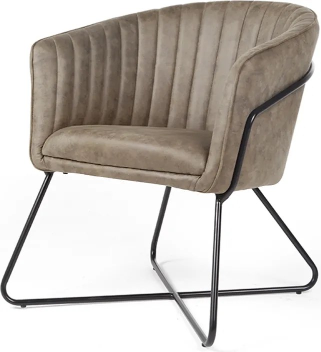 Eetkamerstoel - Nova - lederlook Soft groen