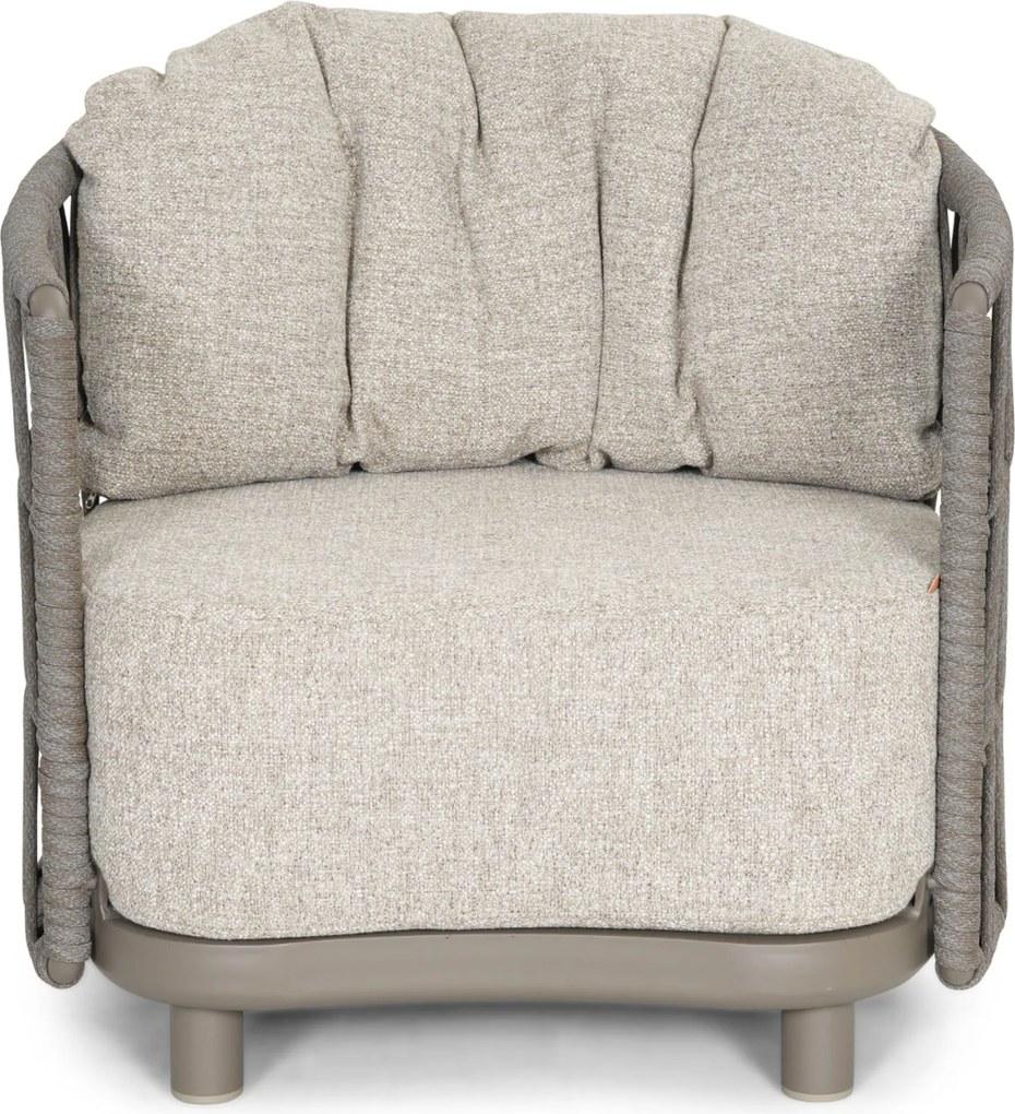 Stoel en Bank Loungeset 5 personen Rope Taupe  Santika Furniture Santika