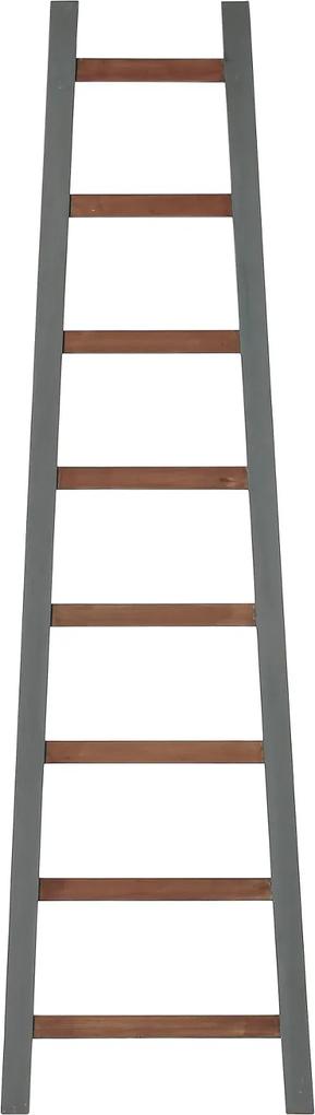 Asymmetrische Decoratie ladder | Grijs - bruin | 55 / 35 x 3 x 160 cm