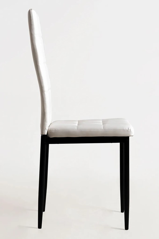 Set 4 Lan Kunstlederen Stoelen