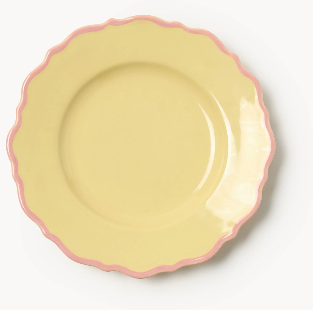 Ontbijtborden Crumble, 4 stuks GEEL