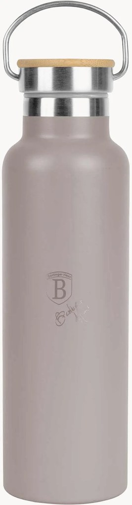 Fles Taupe met bamboehouten deksel