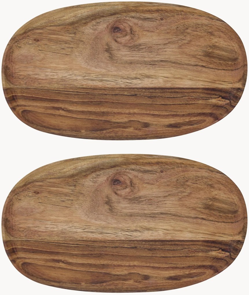Houten dienbladen George, 2-delig