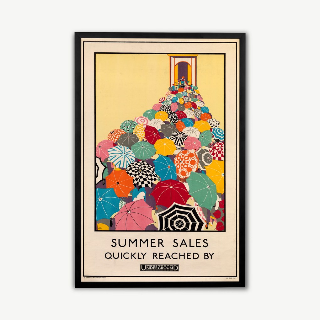 Summer sales, ingelijste print, 50 x 70 , meerkleurig