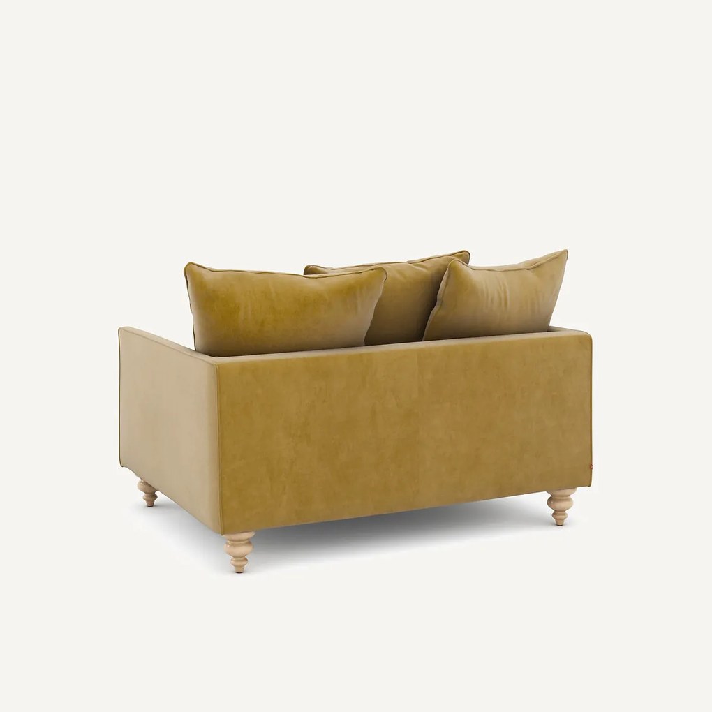 2-zits compact fluwelen bank, Lazare