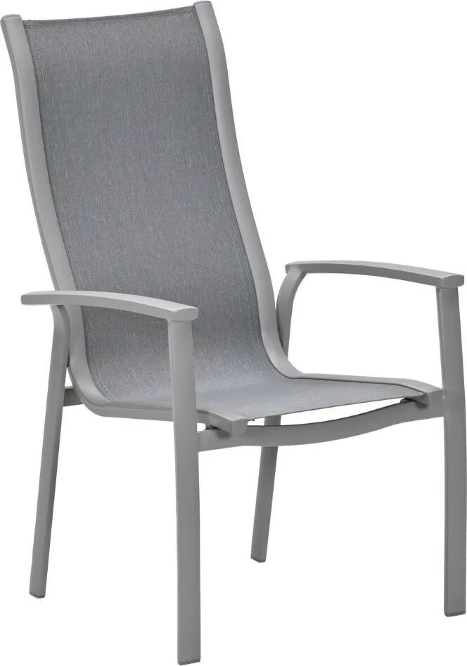 Garden Impressions Hilly tuinstoel stapelbaar taupe - 2 stuks