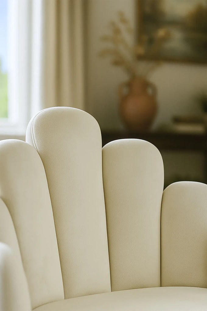 Hand Fluwelen Stoel Zwart Poten