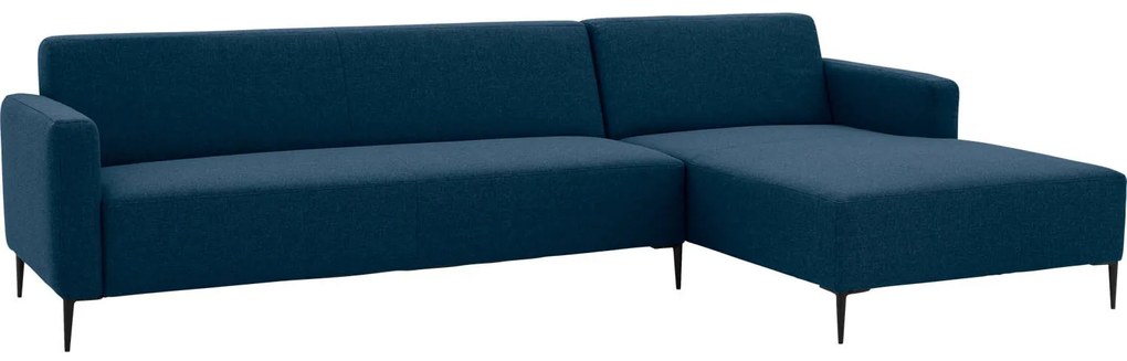 Goossens  Key West blauw, stof, 3-zits, modern design