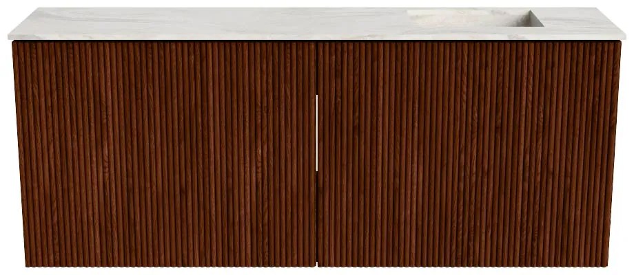 Mondiaz Joya DLux 100cm toiletmeubel ruby met wastafel faye rechts zonder kraangat ostra