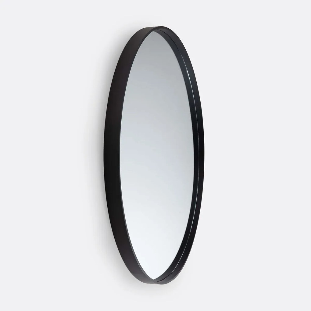 Zwarte ronde spiegel Ø100 cm, Alaria