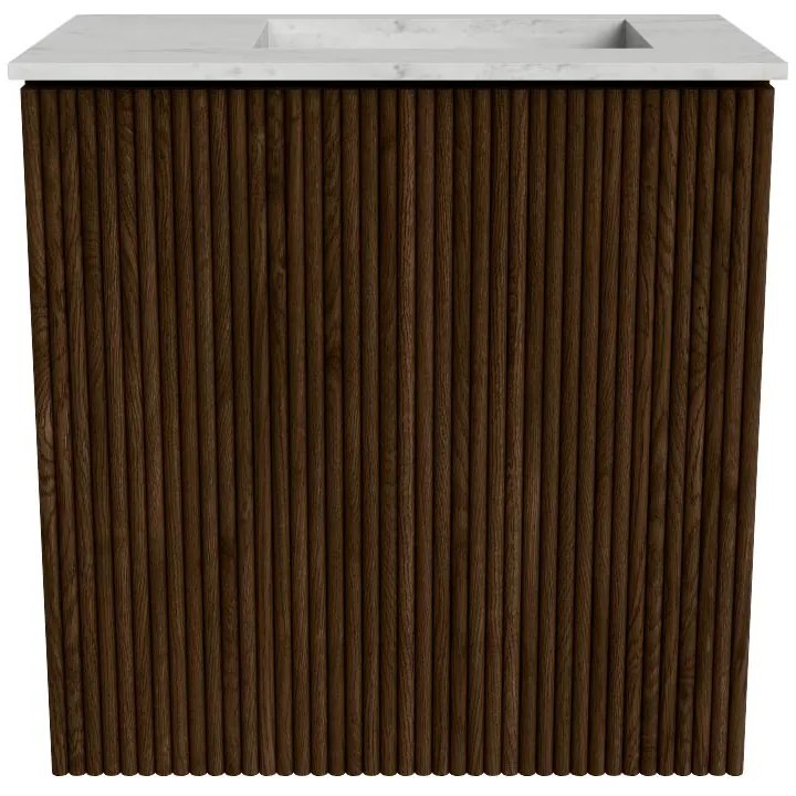 Mondiaz Joya DLux 40cm toiletmeubel walnut met wastafel faye rechts 1 kraangat opalo