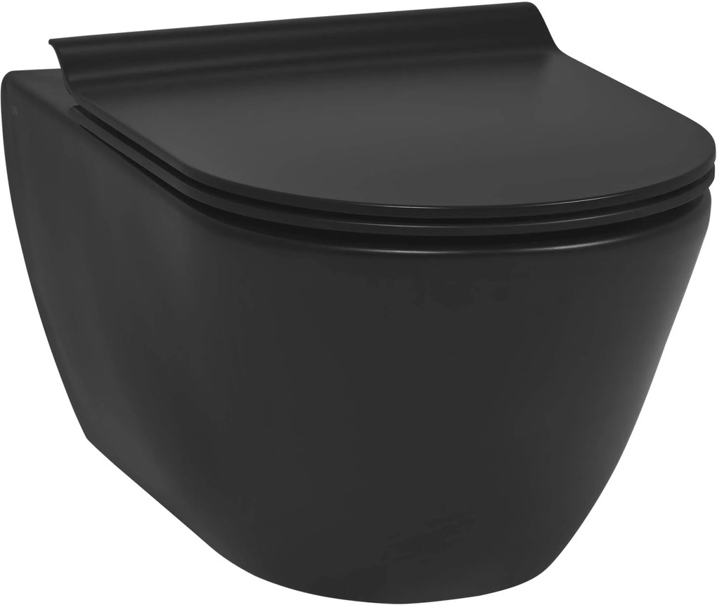 Ben Segno 2.0 hangtoilet met Free flush en Xtra glaze+ incl. slimseat toiletbril mat zwart
